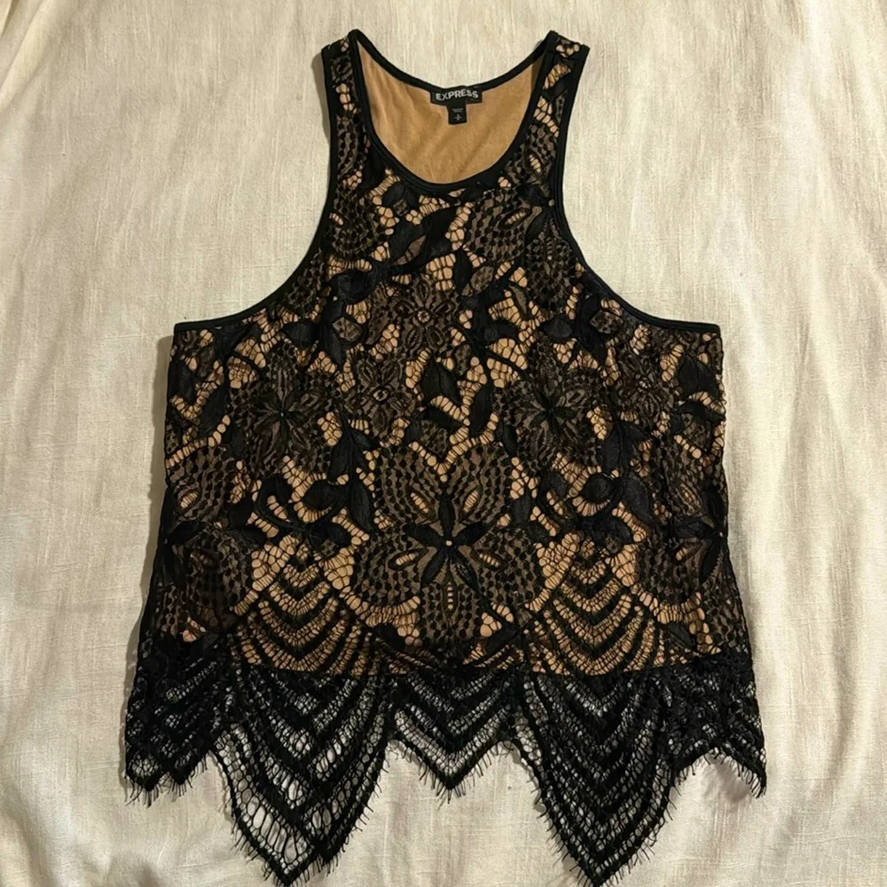 Gently used Express lace shirt, size small. - Picture 1 of 2